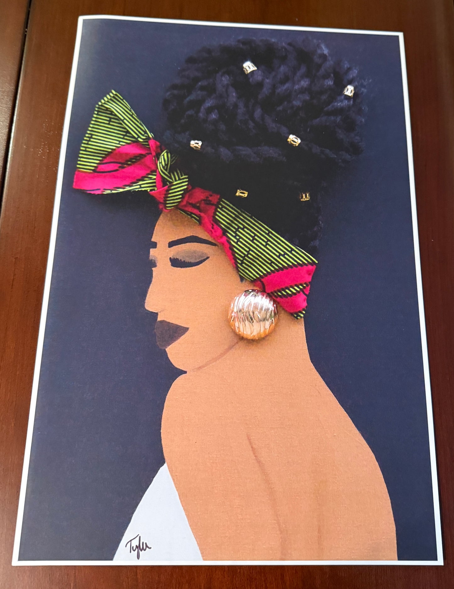 Bun Life Pink and Green- 12X18 2D Paper Print