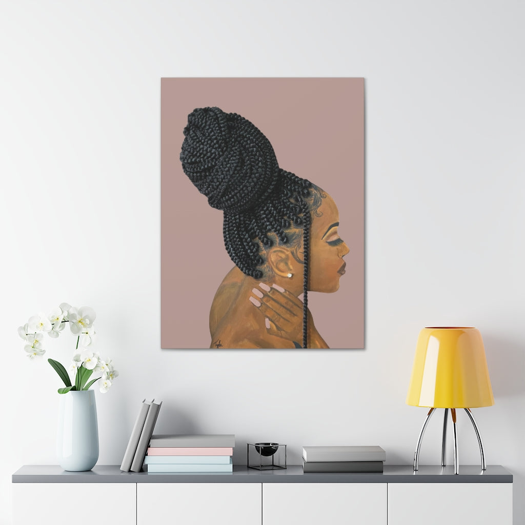 Be Gentle- 2D Canvas Print (no Hair)