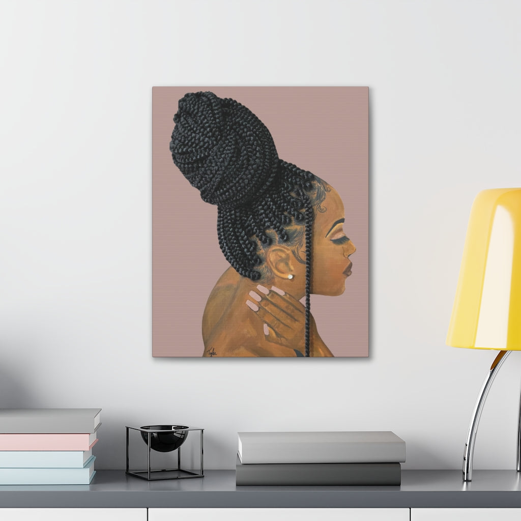 Be Gentle- 2D Canvas Print (no Hair)