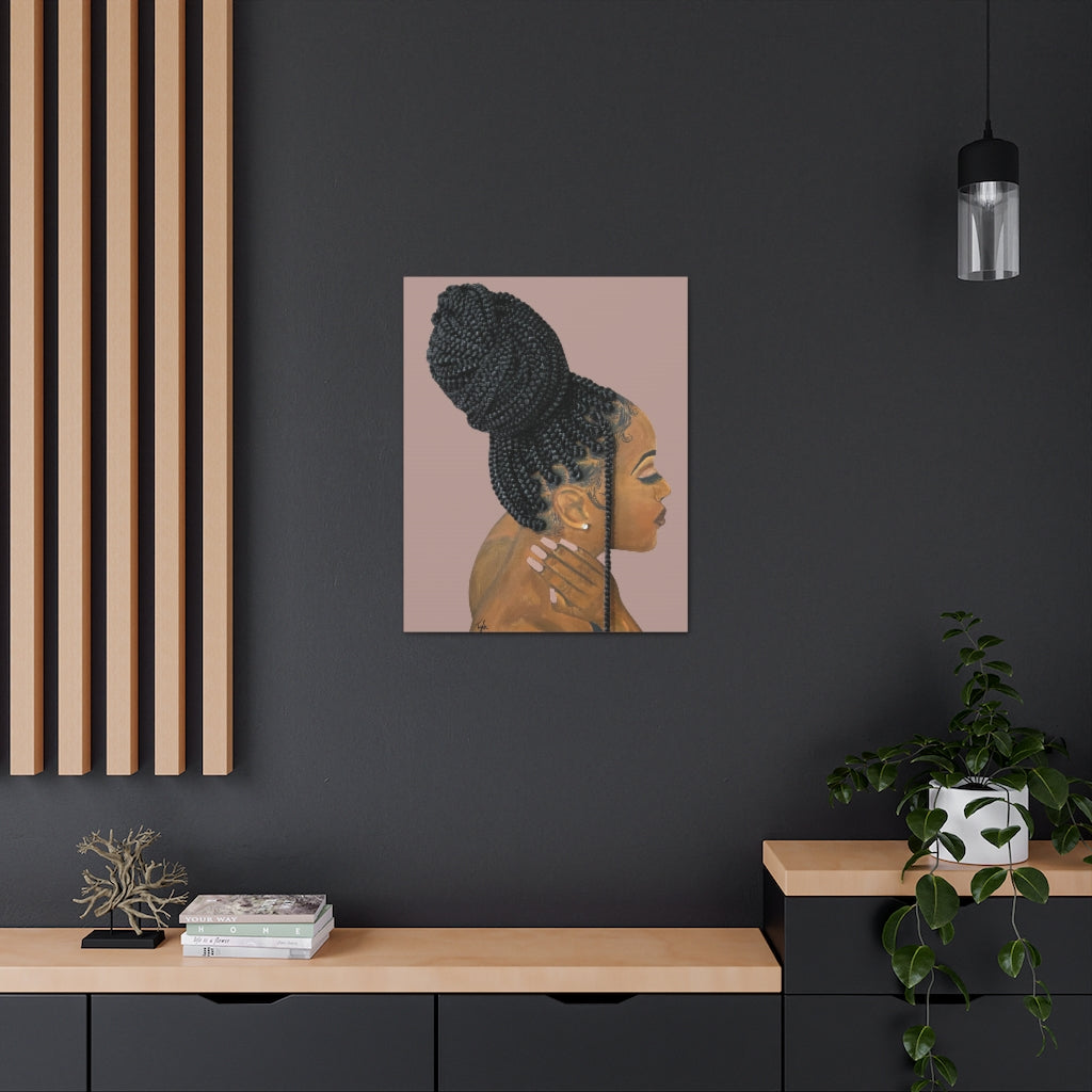 Be Gentle- 2D Canvas Print (no Hair)