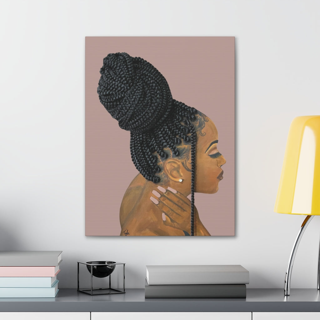 Be Gentle- 2D Canvas Print (no Hair)