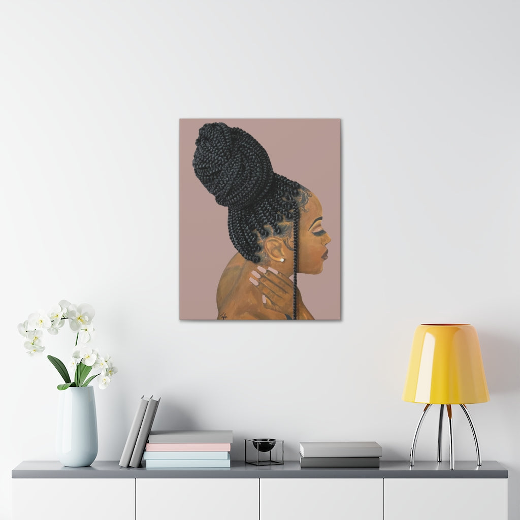 Be Gentle- 2D Canvas Print (no Hair)