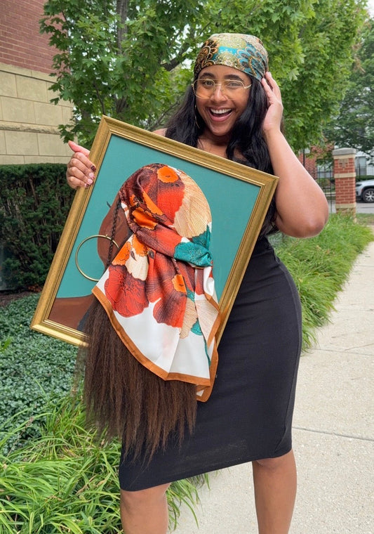 Soul Sistah V, finished and framed 3D hair art original