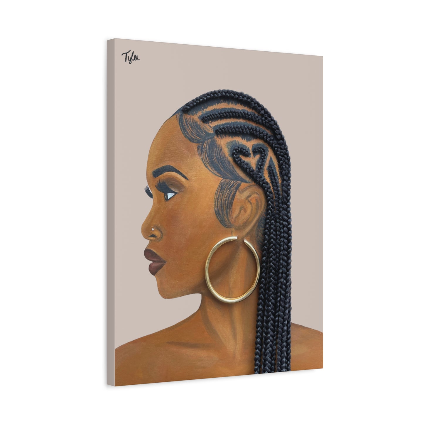 Certified Lover Girl 2D Canvas Print (No Hair)