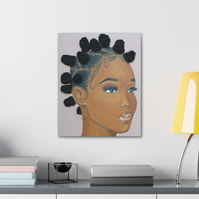 Top Knotch- 2D Canvas Print (no Hair)