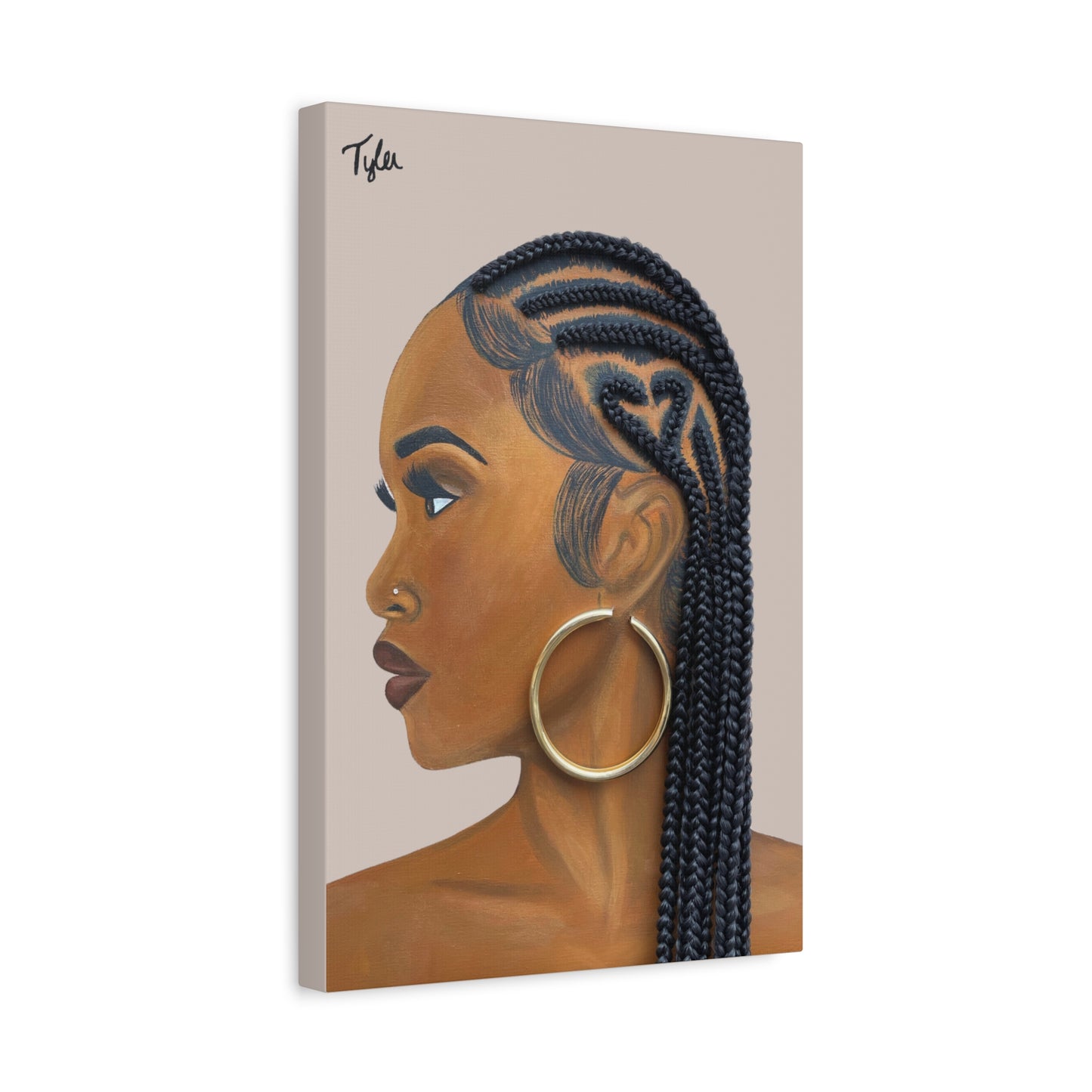 Certified Lover Girl 2D Canvas Print (No Hair)