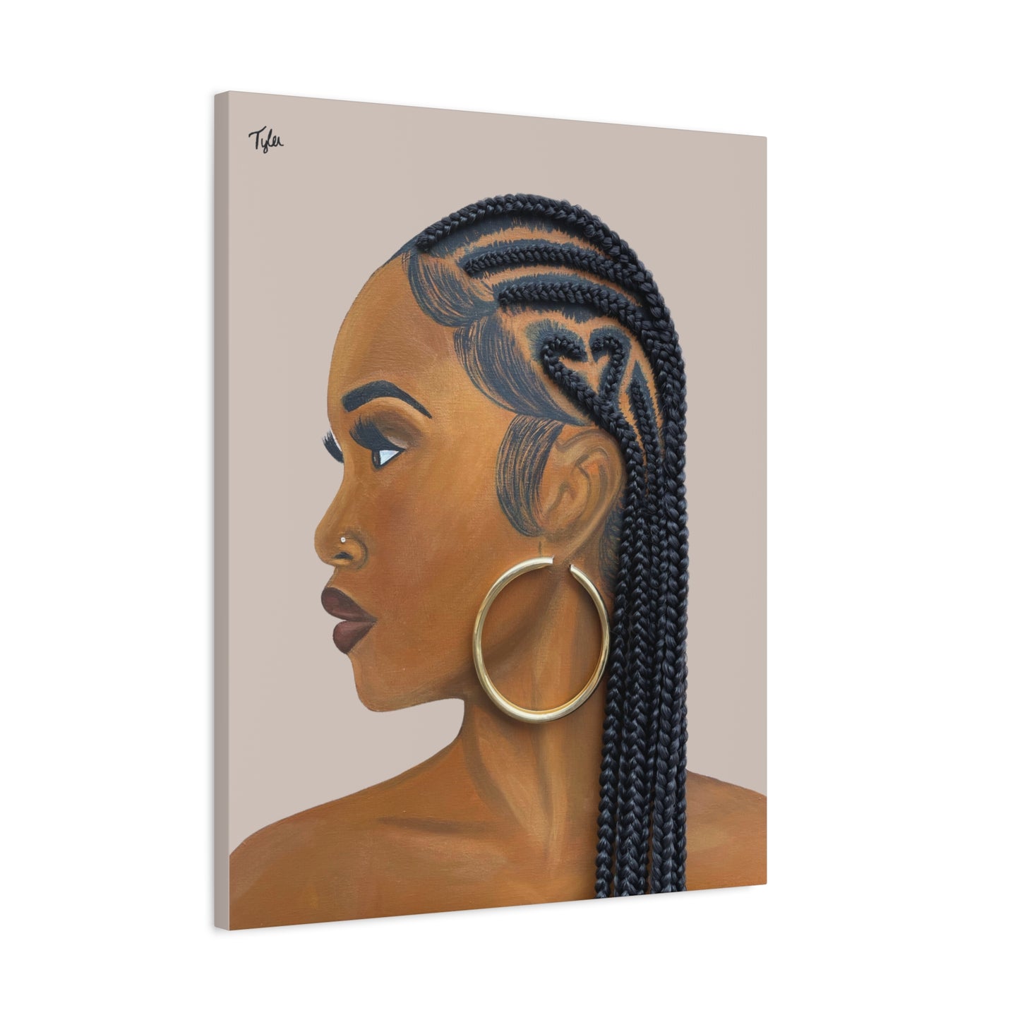Certified Lover Girl 2D Canvas Print (No Hair)