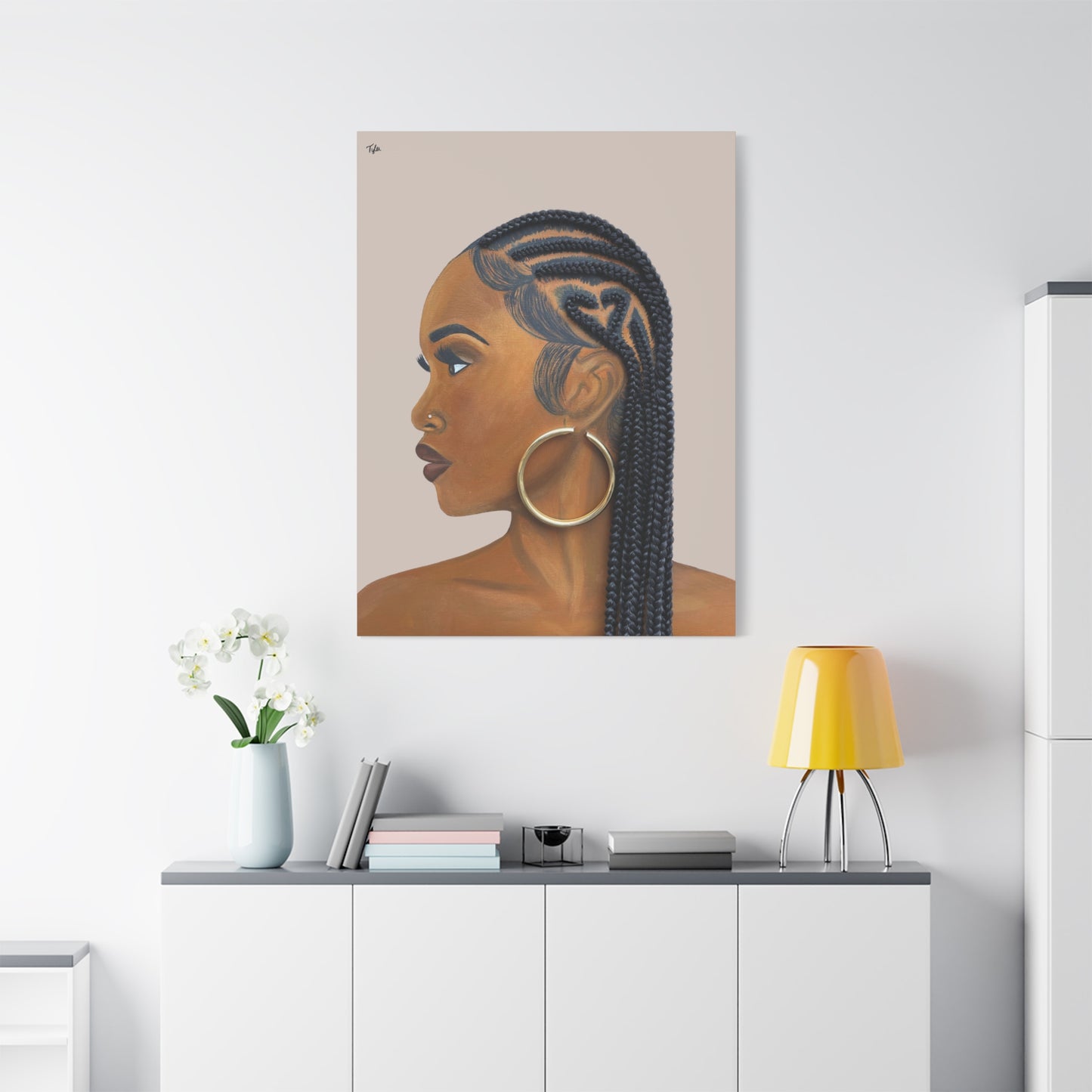 Certified Lover Girl 2D Canvas Print (No Hair)