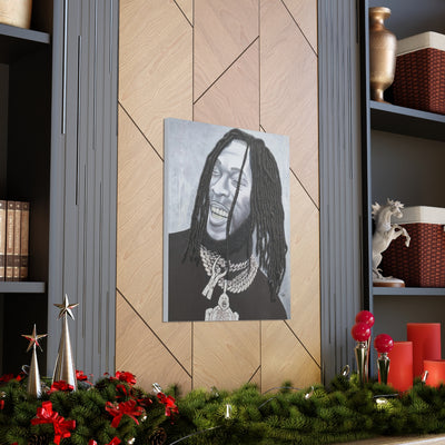 Burna- 2D Canvas Print (no Hair)