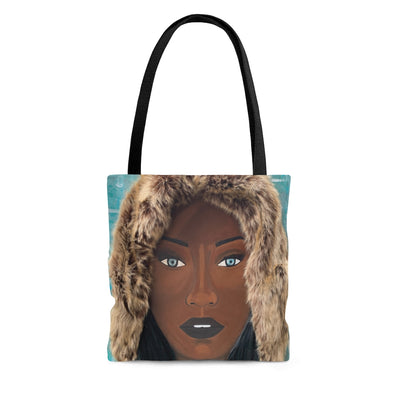 Black Ice 2D Tote Bag (No Hair)