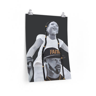 Faith Over Fear 2D Poster Print (No Hair)