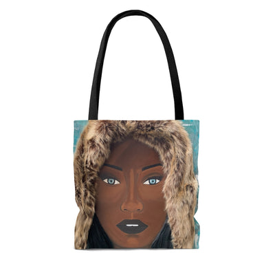 Black Ice 2D Tote Bag (No Hair)