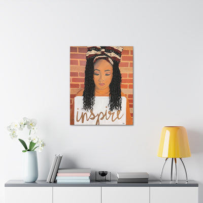 Inspire- 2D Canvas Print (no Hair)