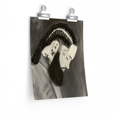 Nipsey 2D Poster Print (No Hair)