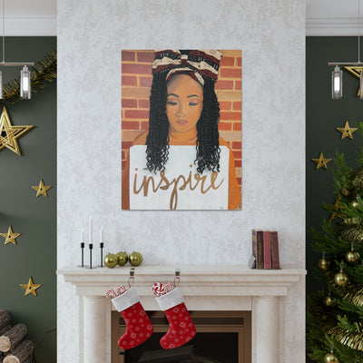 Inspire- 2D Canvas Print (no Hair)