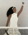 Serena 22nd Grand Slam 3D Canvas Print (With Hair)
